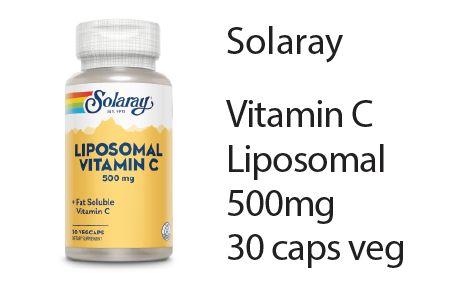 Solaray Vitamin C Liposomal 500mg 30 caps veg