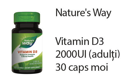 Nature's Way Vitamin D3 2000UI (adulti) 30 caps moi