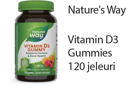 Nature's Way Vitamin D3 Gummies 120 jeleuri